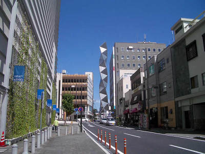 水戸京成からのアートタワー